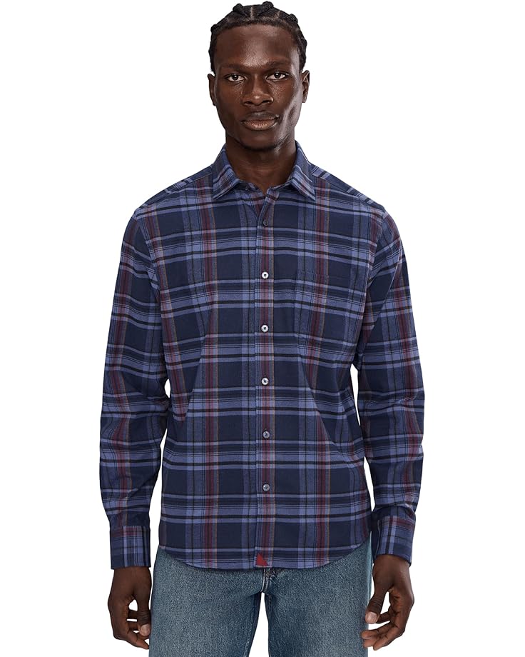 

Мужская рубашка UNTUCKit Performance Flannel Blanchard, Navy
