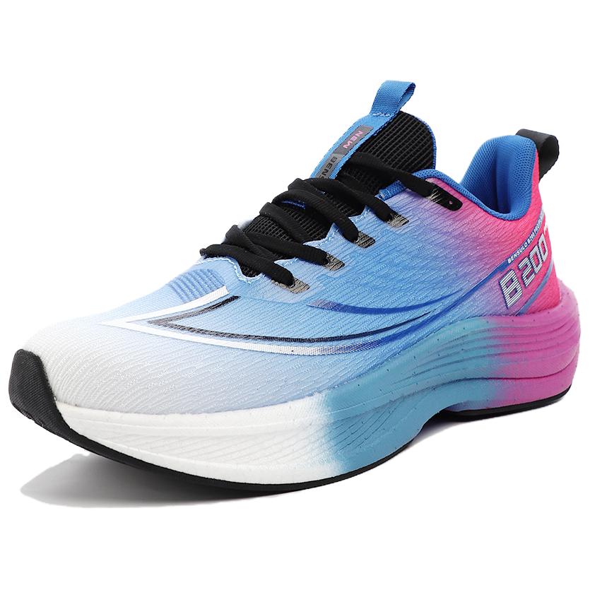 

BIANSULONG Кроссовки для бега на длинные дистанции с амортизацией, противоскользящие, с отскоком, низкие, мужские, цвет "электрик-синие"