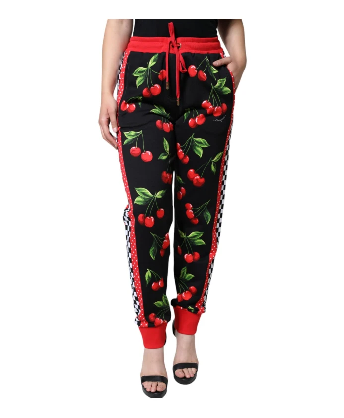 

Брюки-Джоггеры с вишнёвым принтом Dolce & Gabbana, мультиколор
