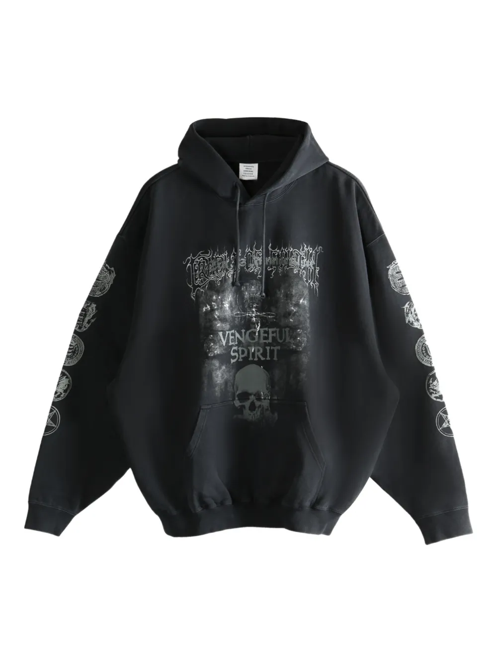 

Толстовка с графическим принтом Vengeful Spirit VETEMENTS, черный