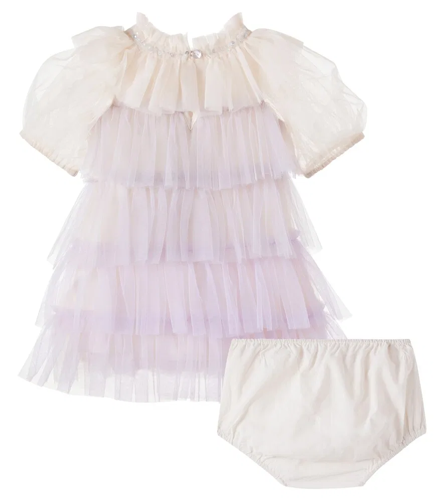 Комплект Baby Love Parade: платье и панталонки Tutu Du Monde, белый — фото 3