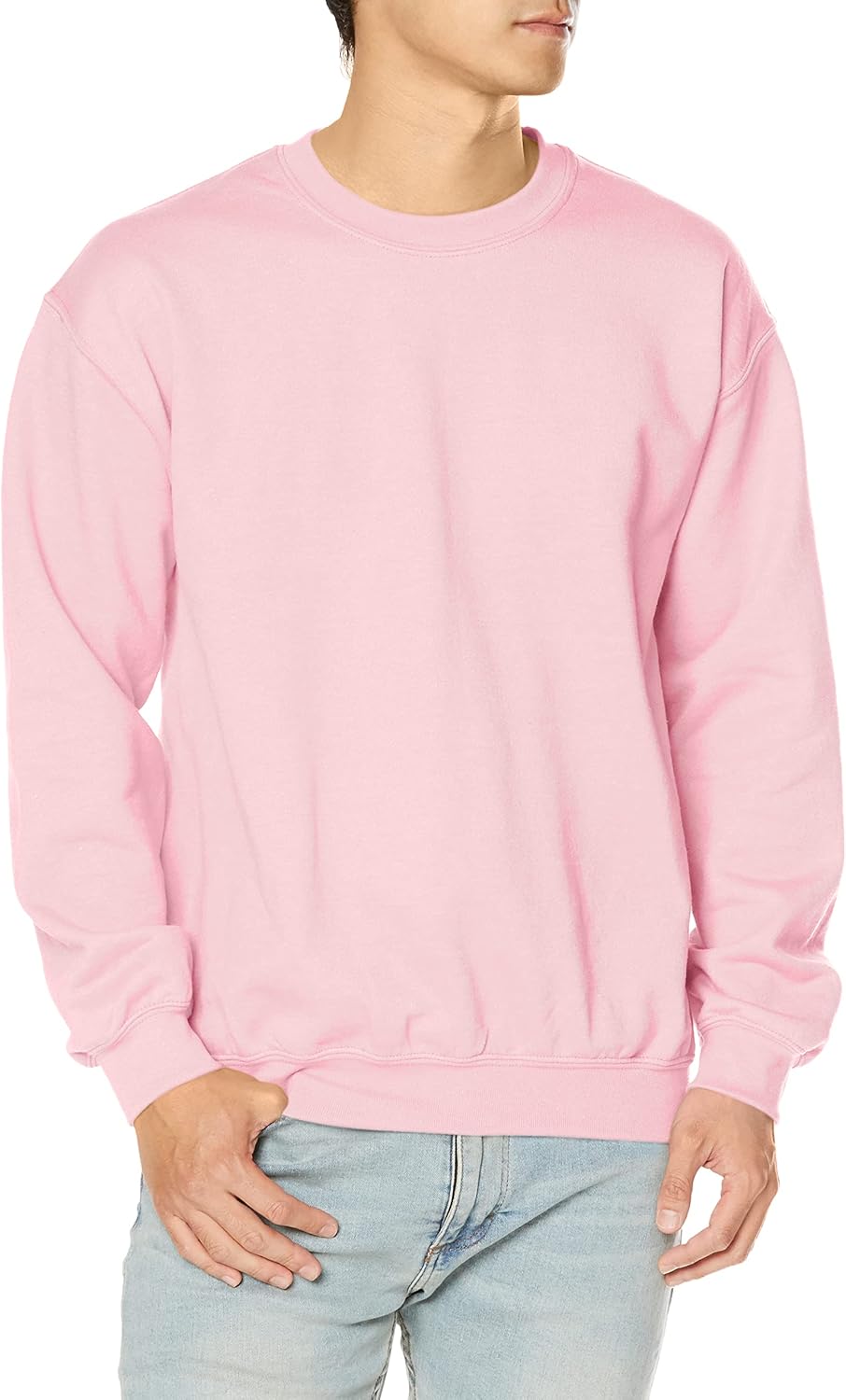 

Толстовка Gildan, 8.0 унций, плотная смесовая ткань, с круглым вырезом, светло-розовый