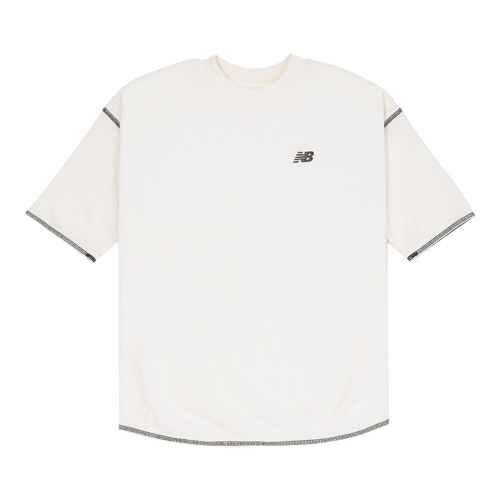 Футболка с коротким рукавом и вафельной текстурой (длина 5/8) New Balance, SST Sea Salt