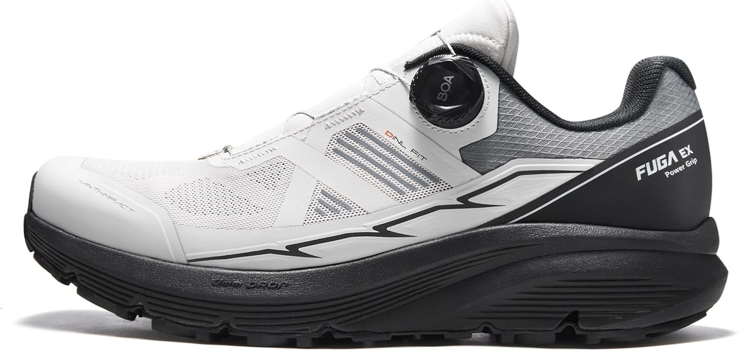 

Мужские кроссовки для трейлраннинга KAILAS FUGA EX BOA, противоскользящие, легкие, для бега, ходьбы, походов и активного отдыха, белый/серый/угольный