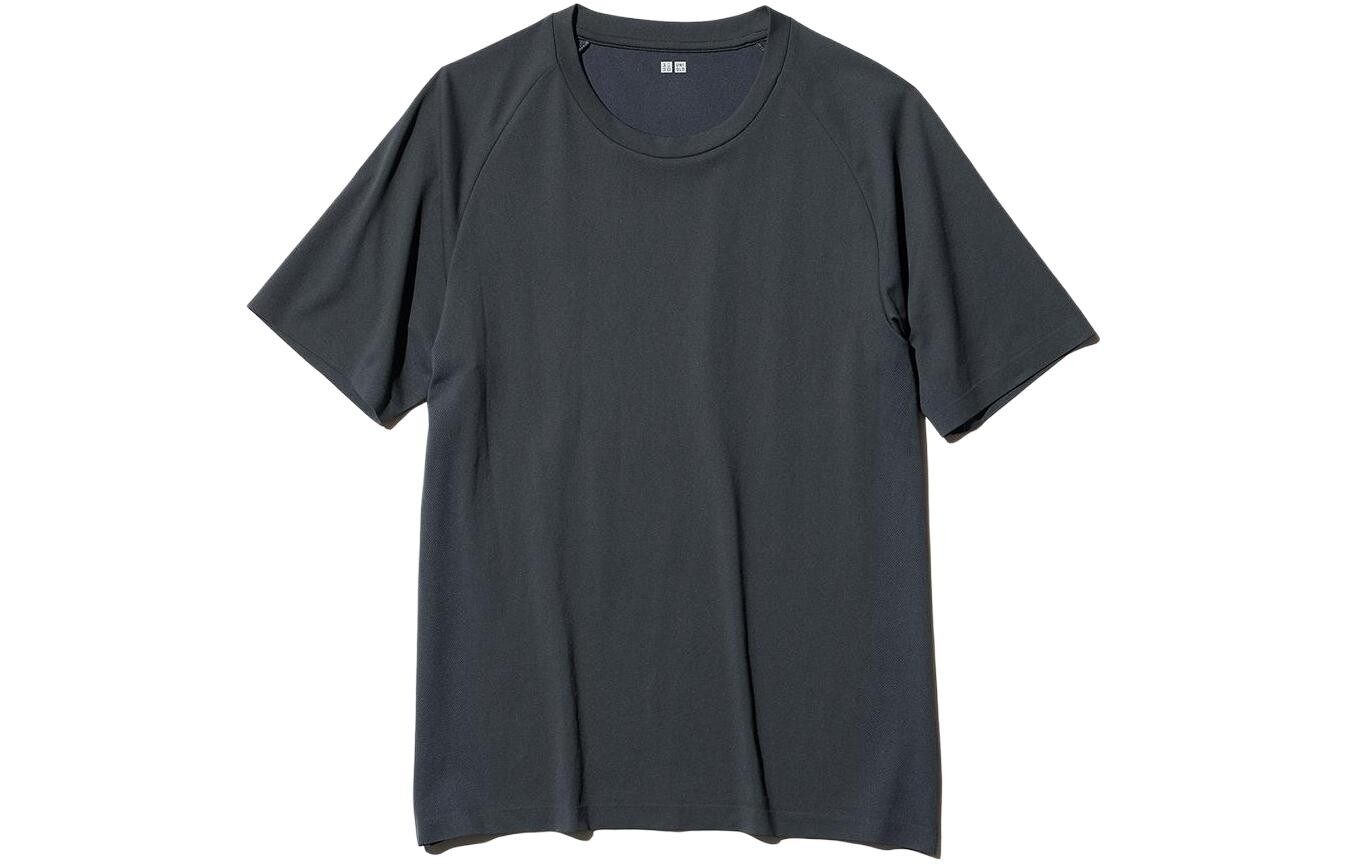 

Футболка унисекс темно-серая Uniqlo, темно-серый