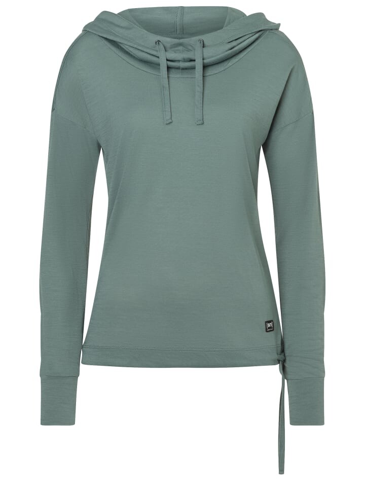 

Худи supernatural Merino Longsleeve W FUNNEL, зеленый