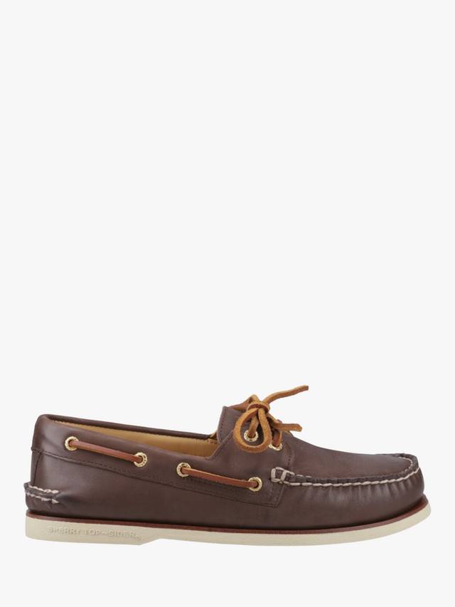 

Кожаные туфли-лодочки с золотым кубком Sperry, коричневый