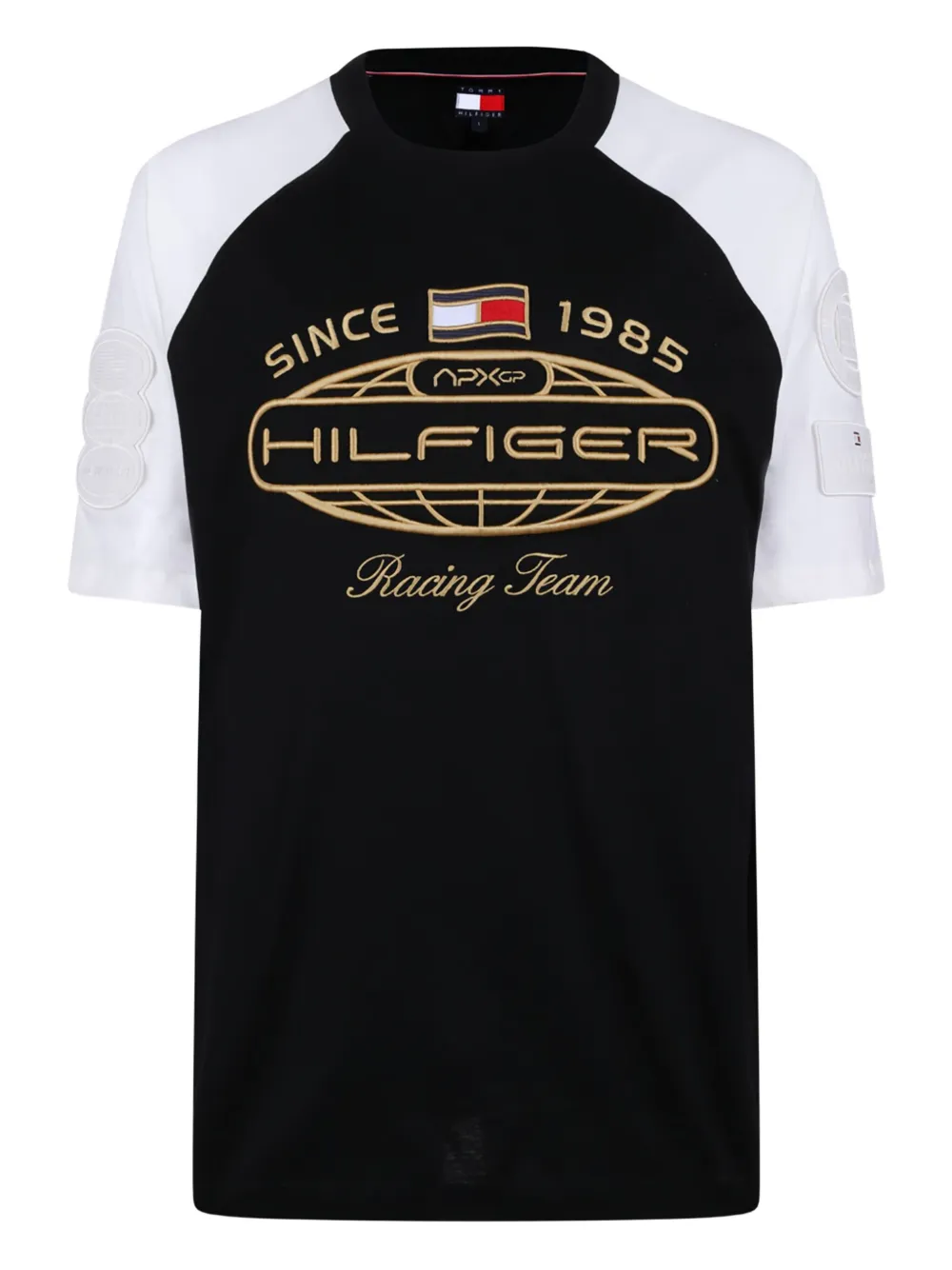

Футболка с вышитым логотипом Tommy Hilfiger, черный