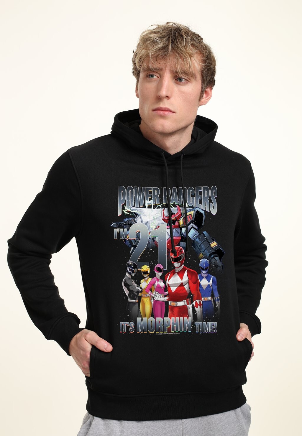 

Толстовка с капюшоном POWER RANGERS I'M IT'S MORPHIN TIME Henry Tiger, черный