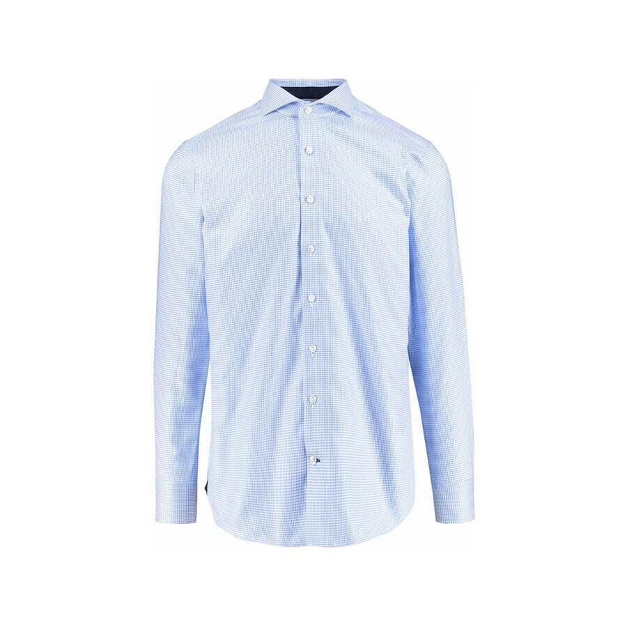 

Клетчатая рубашка OLYMP Slim fit Button Up Shirt, светло-синий