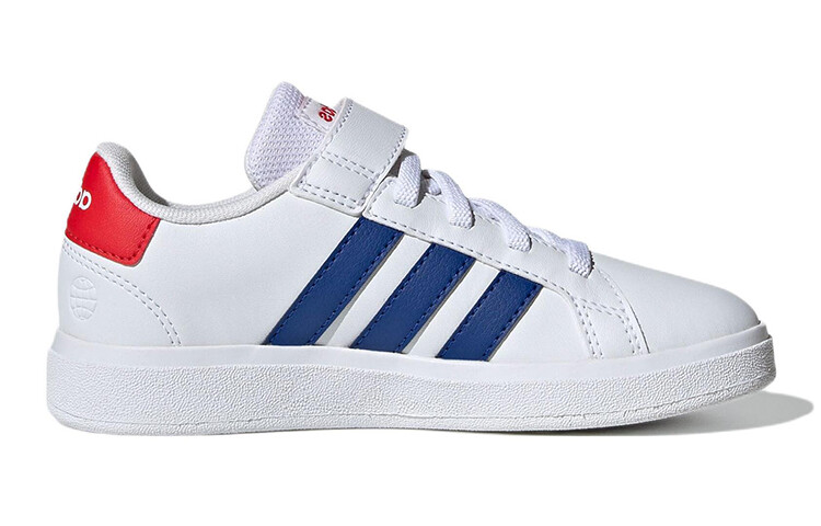 GRAND COURT Kids Скейтбординг Кроссовки Детские низкие белые/синие/красные Adidas Neo — фото 2