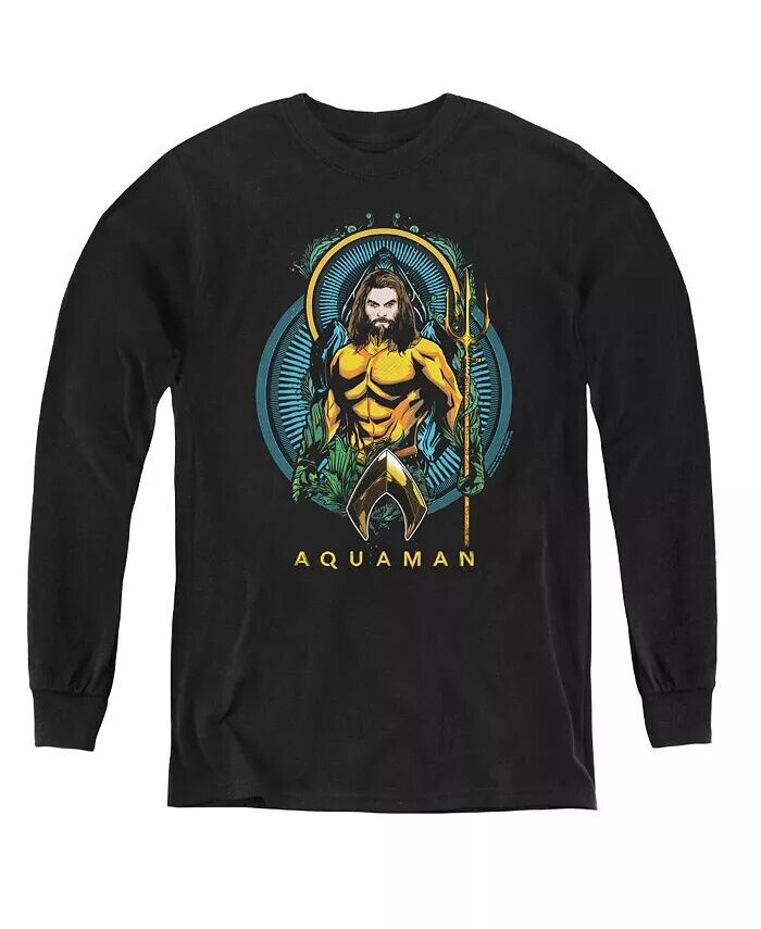 

Свитшот с длинным рукавом Aquaman Nouveau для мальчиков Aquaman Movie, черный