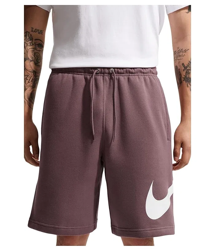 Шорты Nike Club Fleece, Tattoo/Tattoo/White