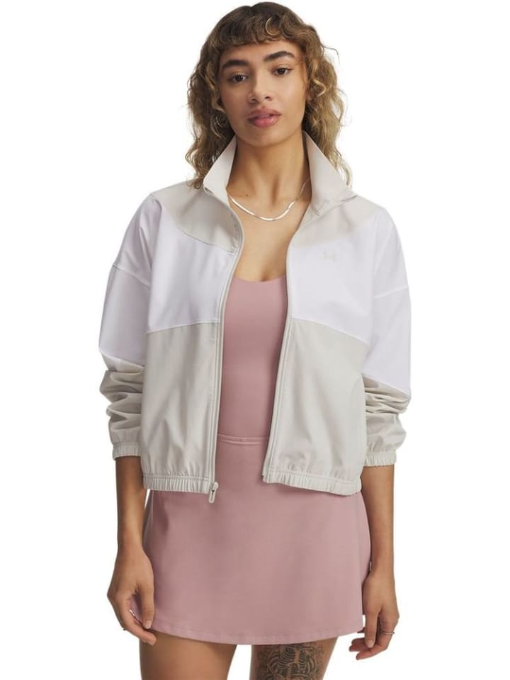 

Длинная тканая куртка Rival Woven Jacket белого цвета Under Armour