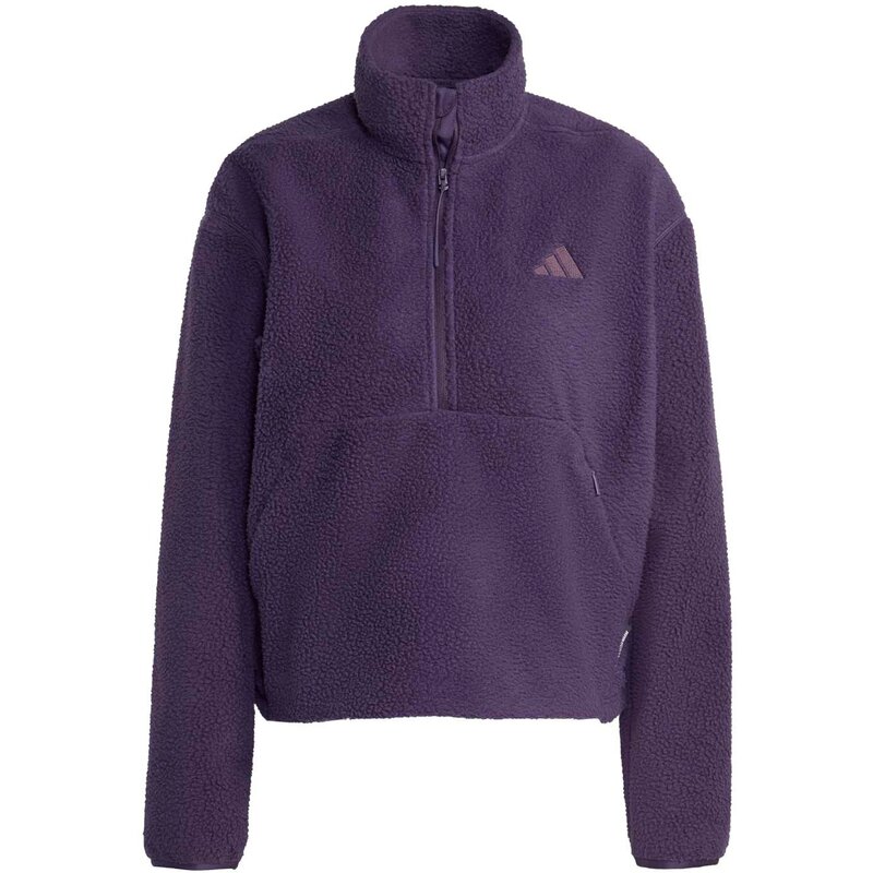

Rolli city tech флис с высоким ворсом и полумолнией Adidas, цвет aurplu