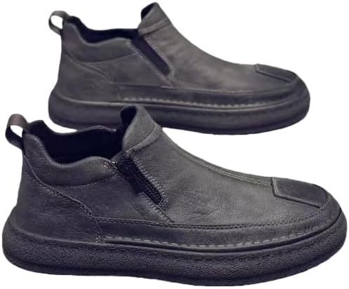 

Мужские мокасины повседневные туфли с легким надеванием, комфортные, мягкие, дышащие, повседневные балетки, противоскользящие обувь для вождения Hhhchpm, серый