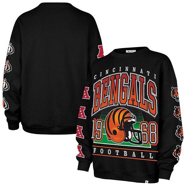 

Женский оверсайз худи '47 черный Cincinnati Bengals Go Big 47 Brand