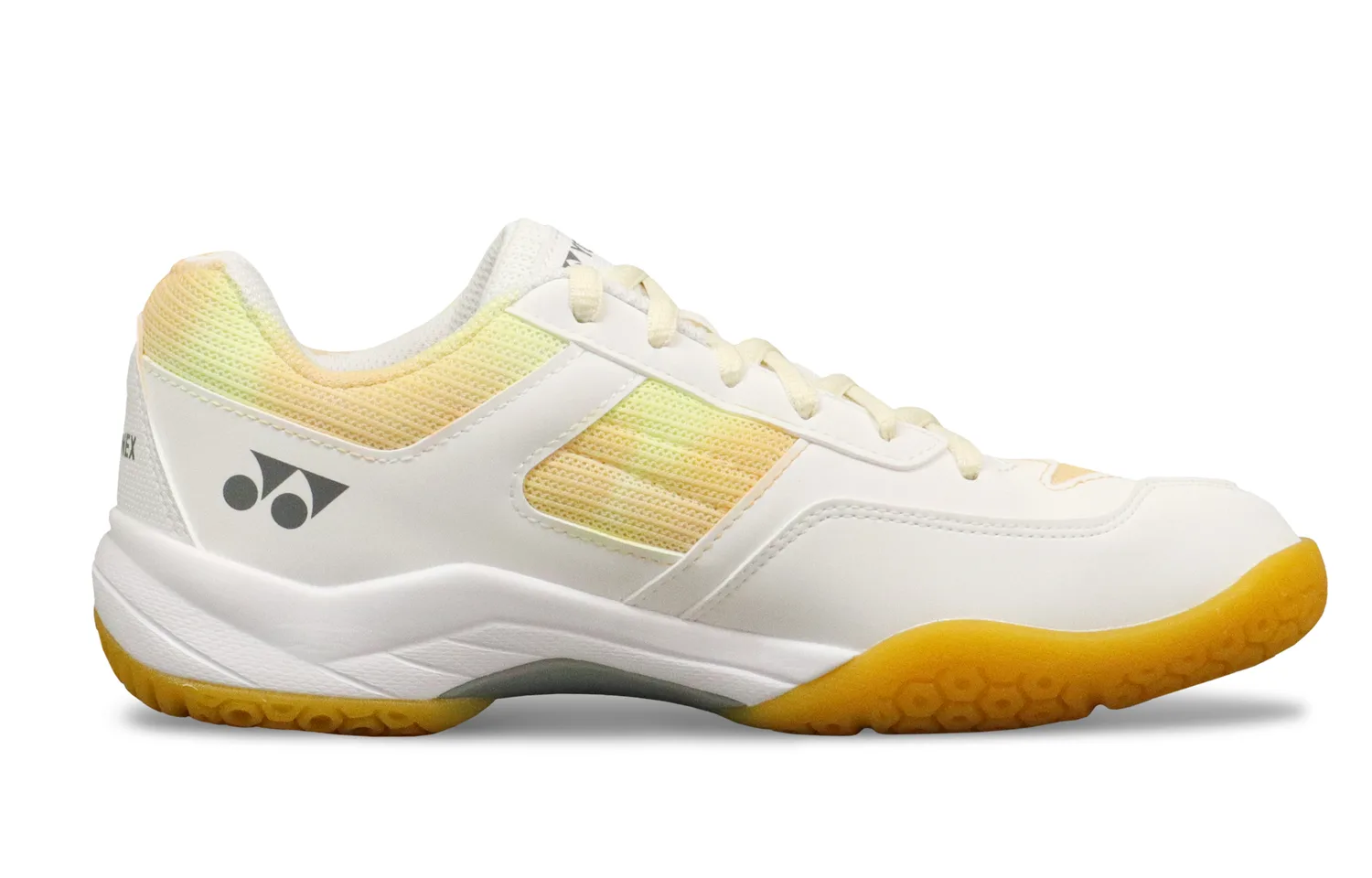 YONEX Кроссовки для бадминтона Power Cushion с амортизацией, износостойкие, дышащие, низкие, унисекс, бело-желтые — фото 4