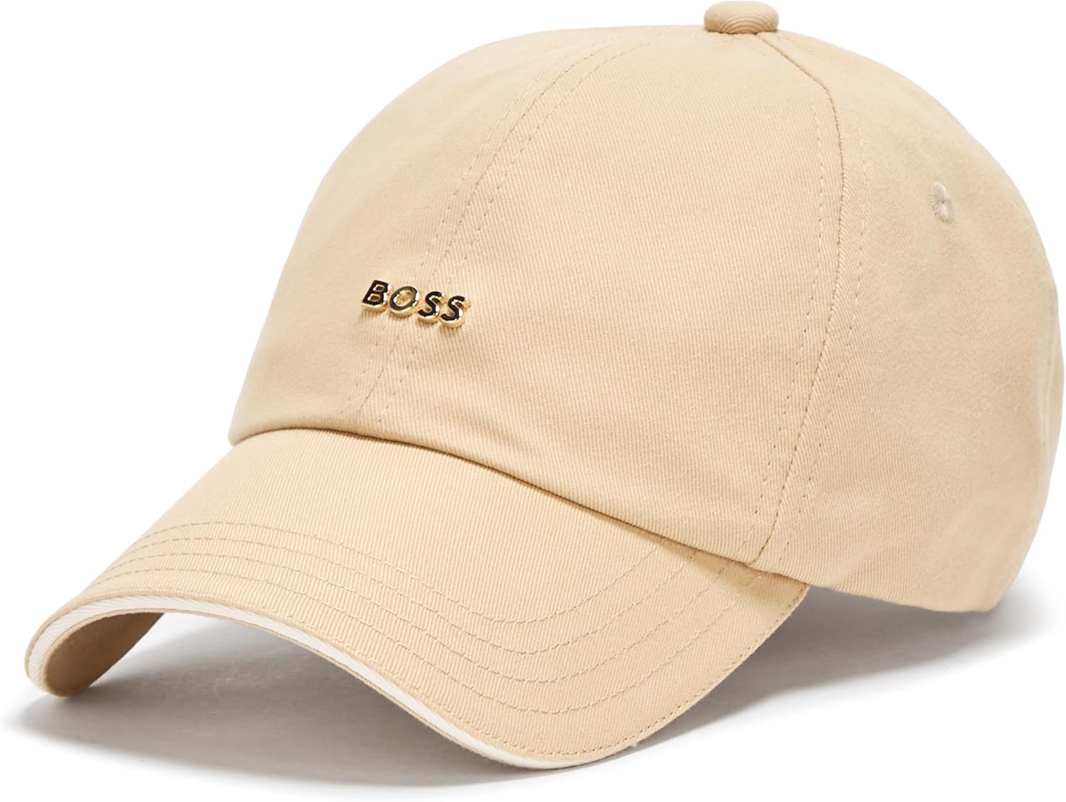 

BOSS Женская кепка из хлопкового твила с маленьким логотипом, Deep Beige