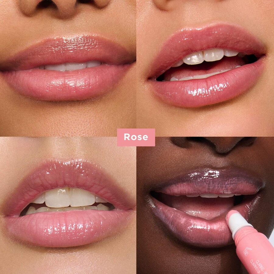Полупрозрачный блеск для губ Lip Perfector Clarins, 0.35 oz, Rose Shimmer — фото 3