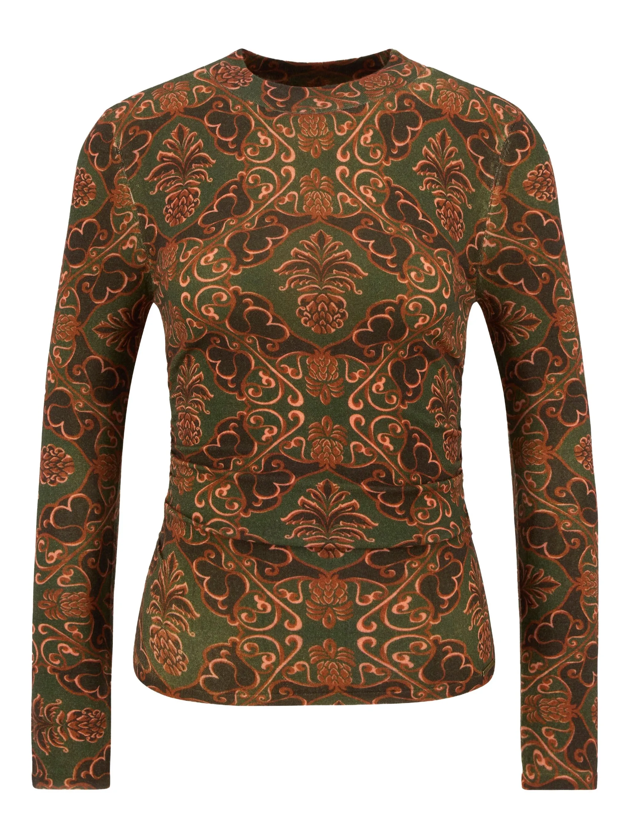 

Топ с длинными рукавами и рисунком Luana Farm Rio, зеленый