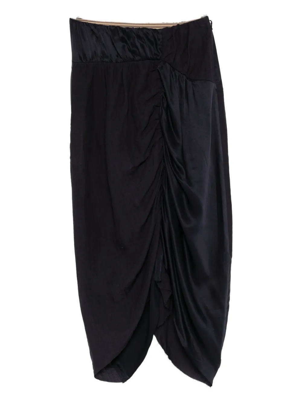 

Миди-юбка с драпировкой Ziggy Chen, синий