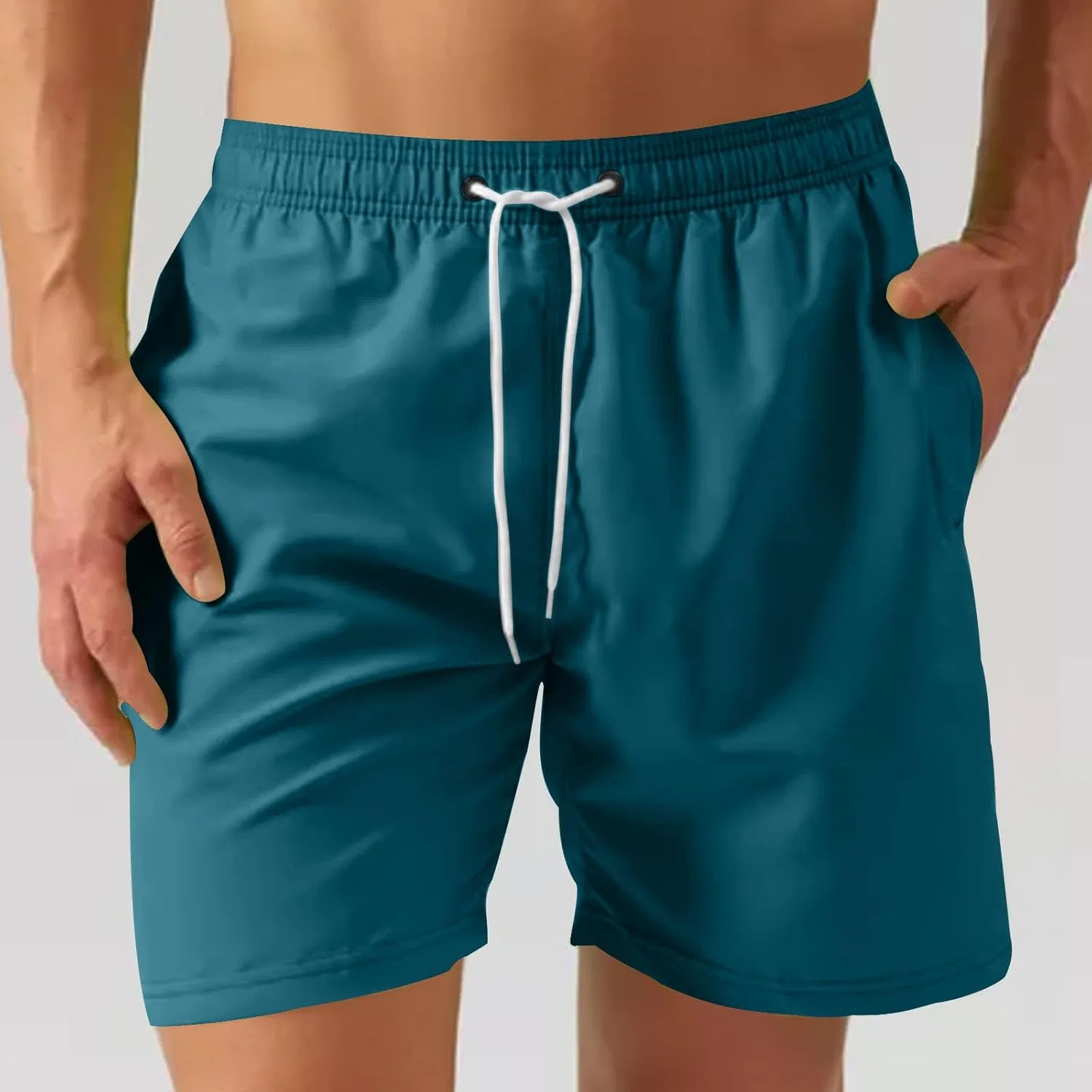 Спортивные шорты для бега и фитнеса, Light Blue — фото 2