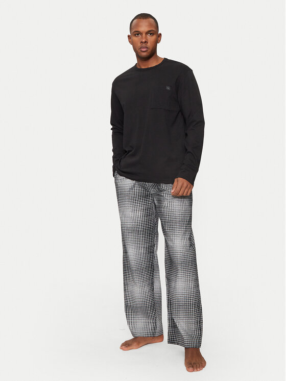 

Свободный покрой пижамных брюк 000NM2842E Calvin Klein Underwear, серый
