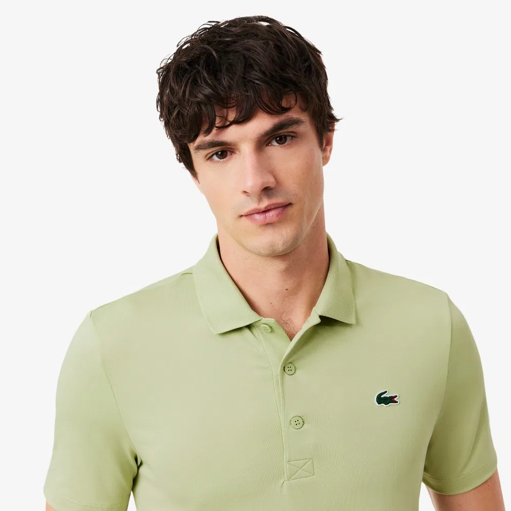 Футболка-поло Lacoste Performance мужская, для гольфа, светло-зеленый — фото 2