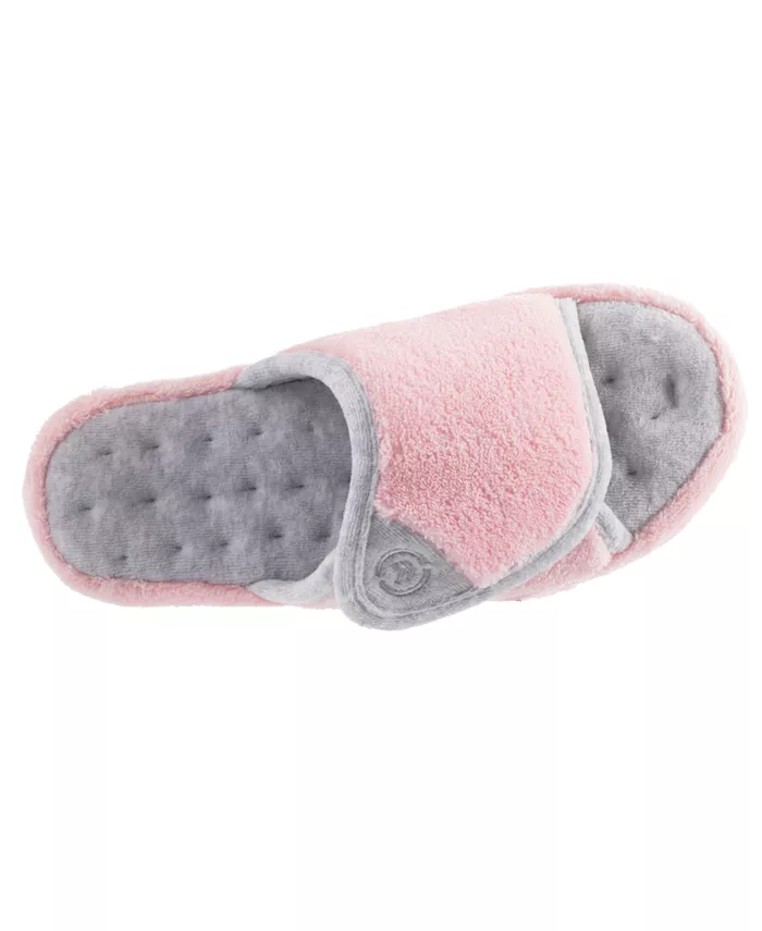 Isotoner Женские тапочки-слипоны Microterry Pillowstep, только онлайн Isotoner Signature, розовый — фото 2