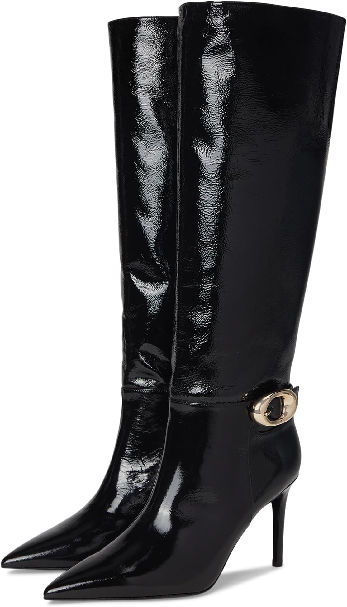 Ботинки Stuart Weitzman Stuart Power Buckle Boots, черный