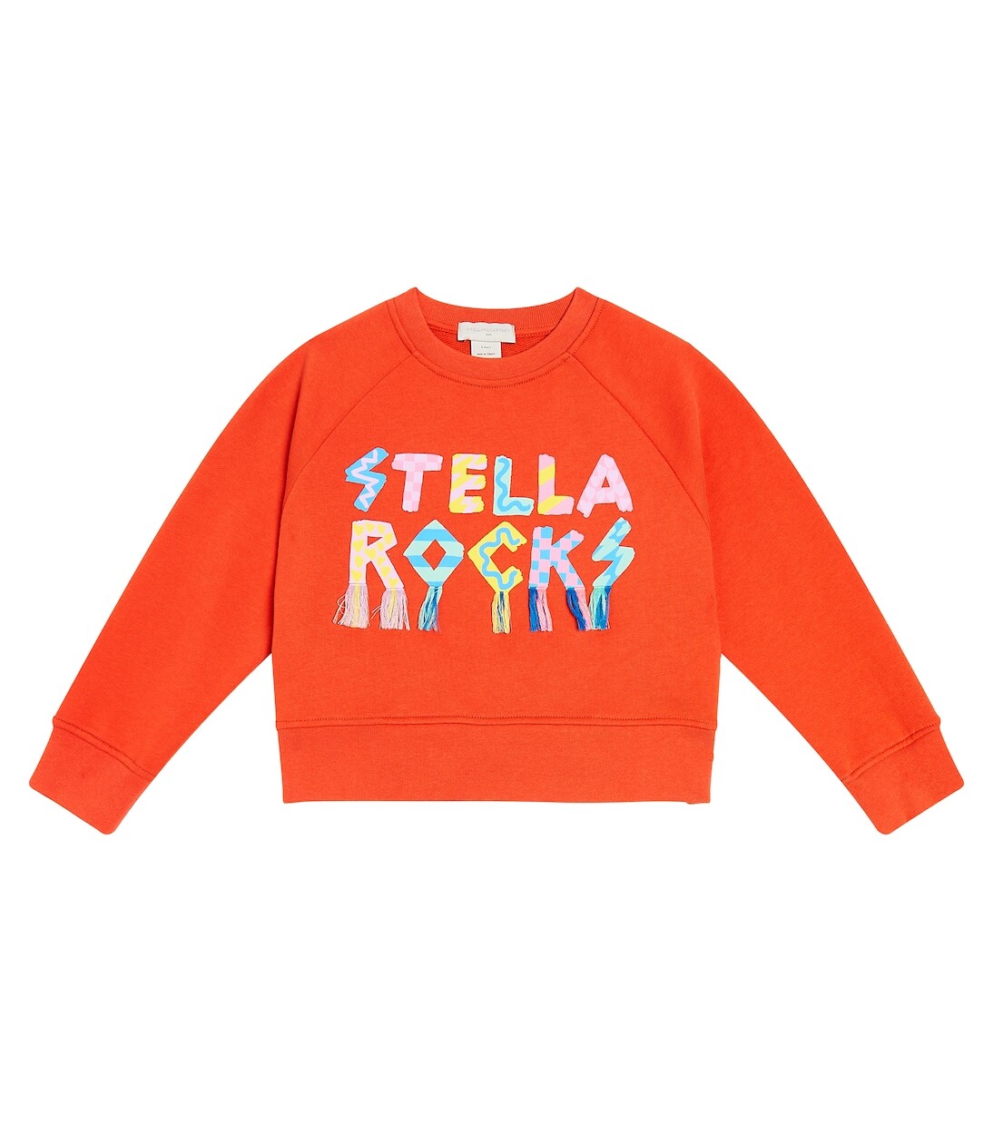 

Толстовка из хлопкового джерси с принтом Stella Mccartney Kids, красный