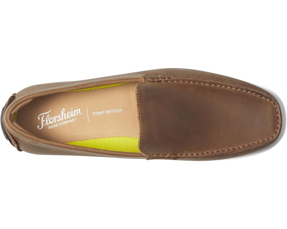 Лоферы Florsheim Motor Moc Toe Venetian Driver, цвет Brown Crazy Horse — фото 2