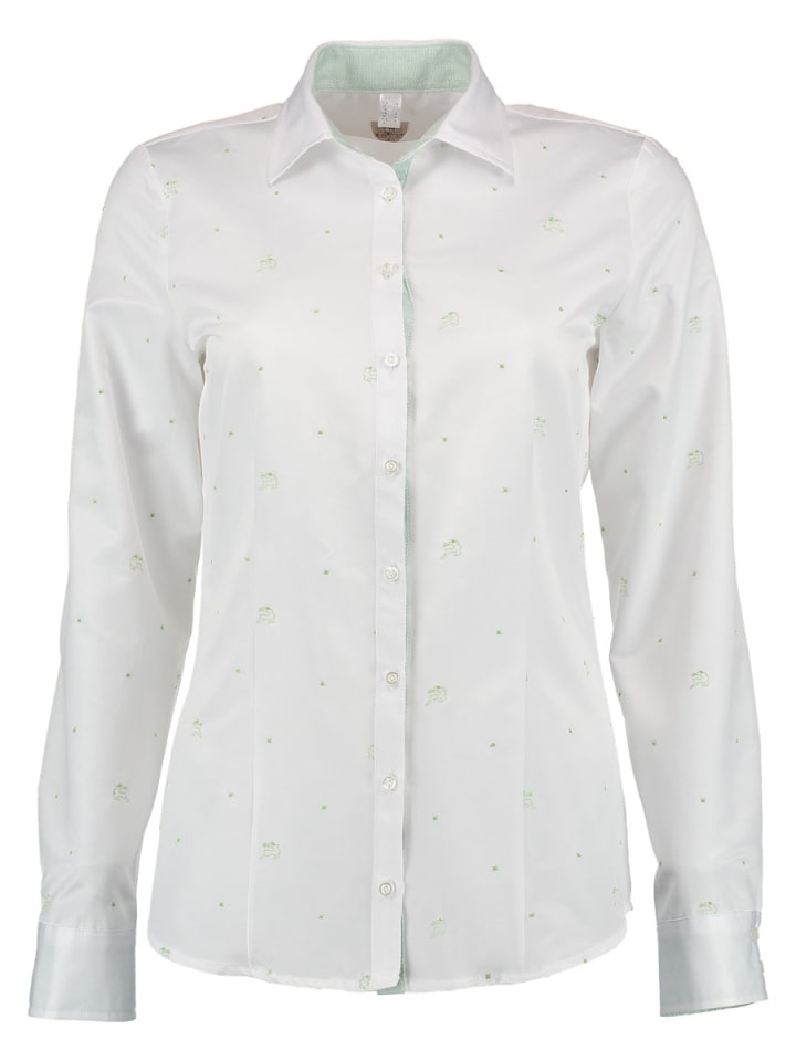 

Традиционная блузка Аджоне ярко-зеленого цвета OS-Trachten