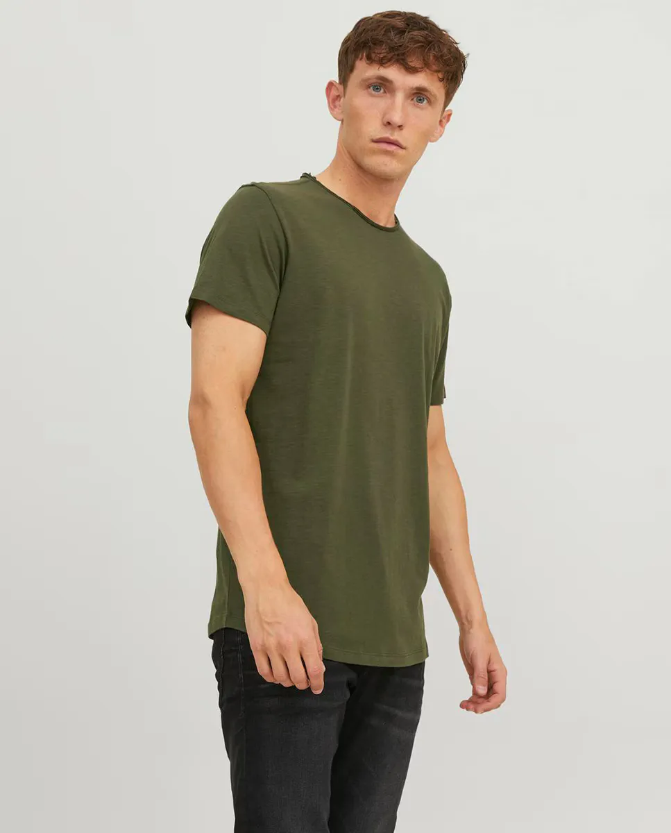

Мужская однотонная футболка с короткими рукавами Jack & Jones, зеленый