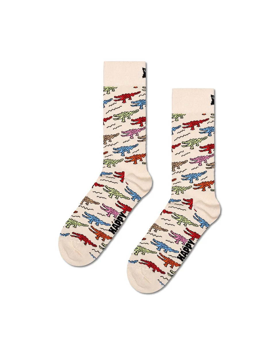 

Мужские носки из крокодиловой кожи Happy Socks, белый