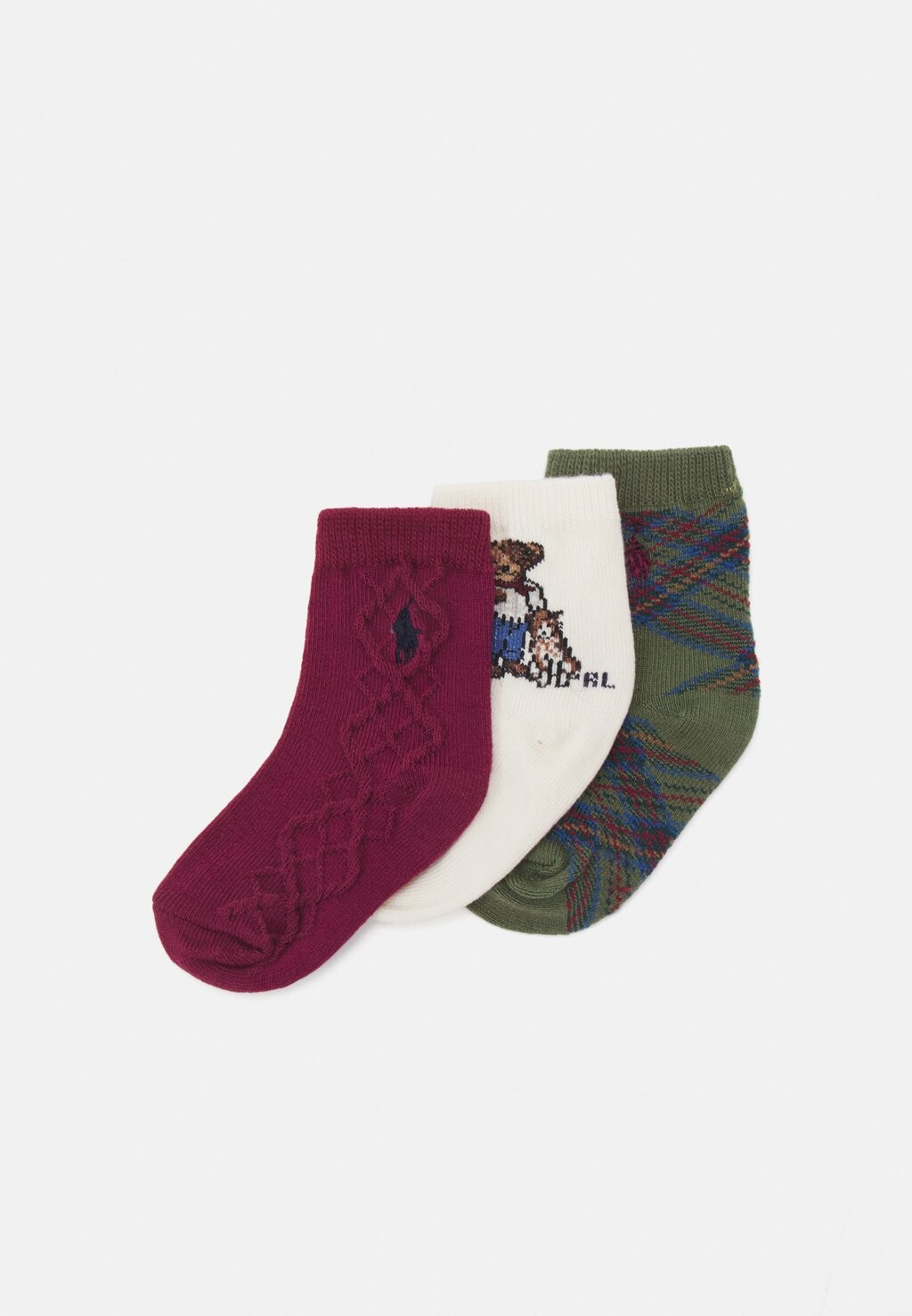 

Носки ARAN ISLS BR-CREW SOCK-3 PACK UNISEX Polo Ralph Lauren, мультиколор