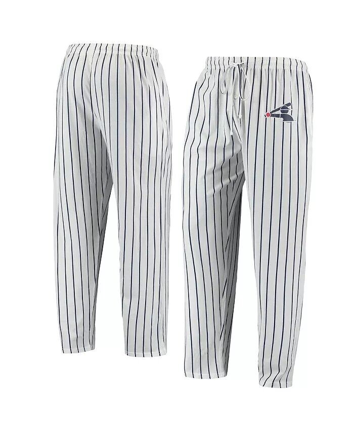 

Мужские белые, темно-синие брюки Chicago White Sox Logo Vigor в тонкую полоску Concepts Sport