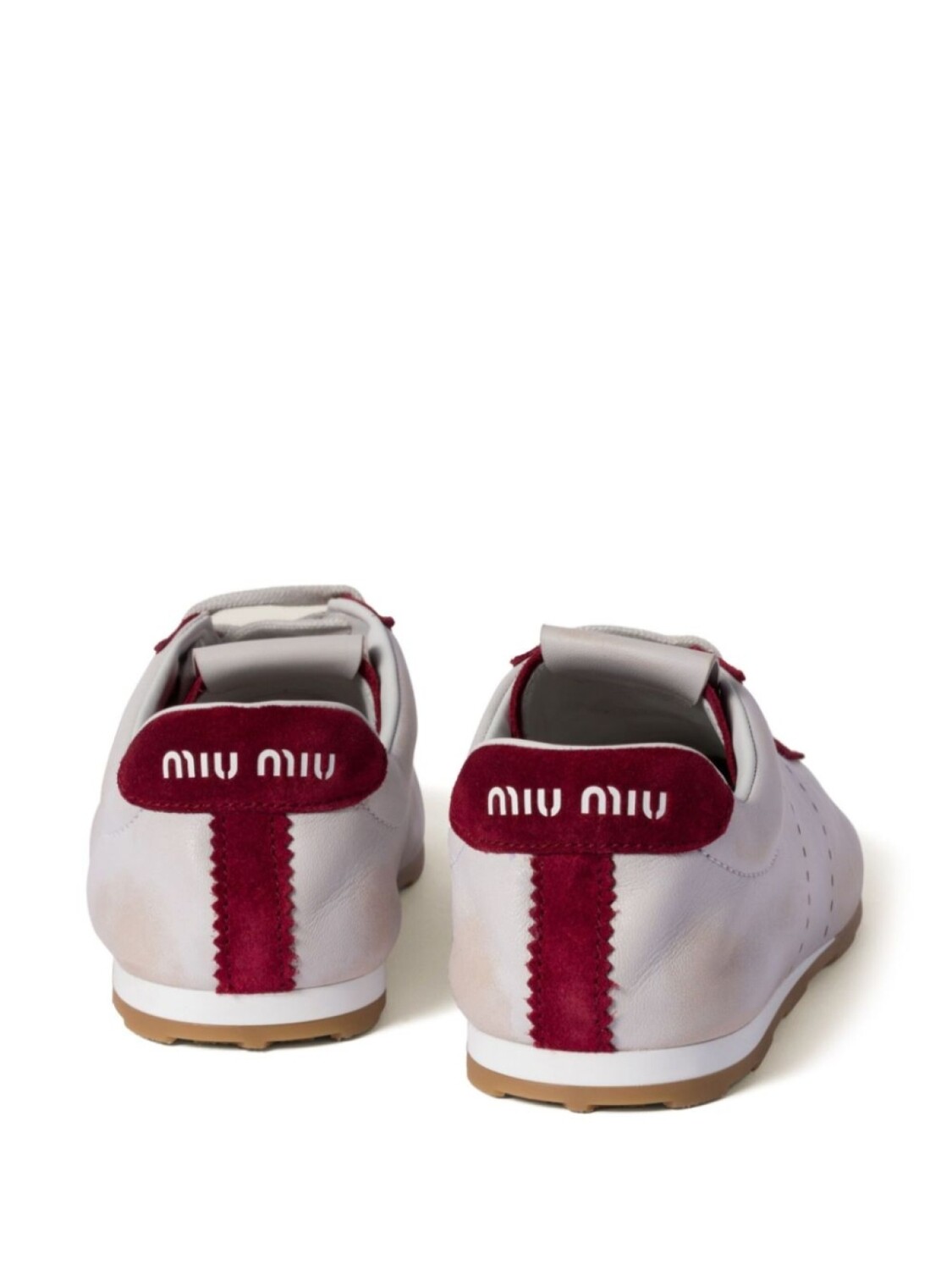Miu Miu кроссовки Plume, белый — фото 3