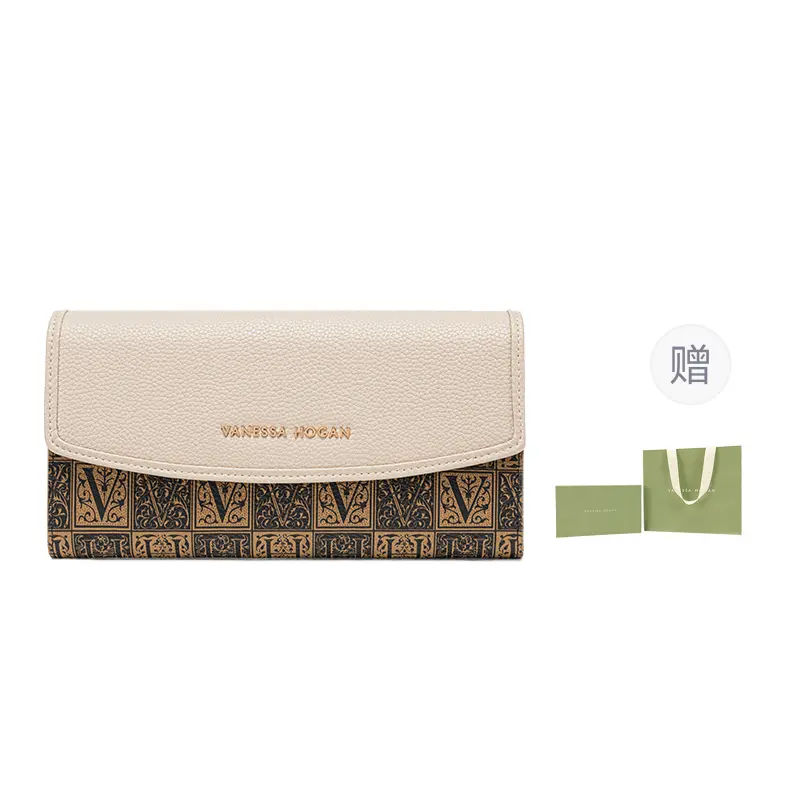 

VANESSA HOGAN Женский абрикосовый клатч кошелек для монет из ПВХ, Apricot