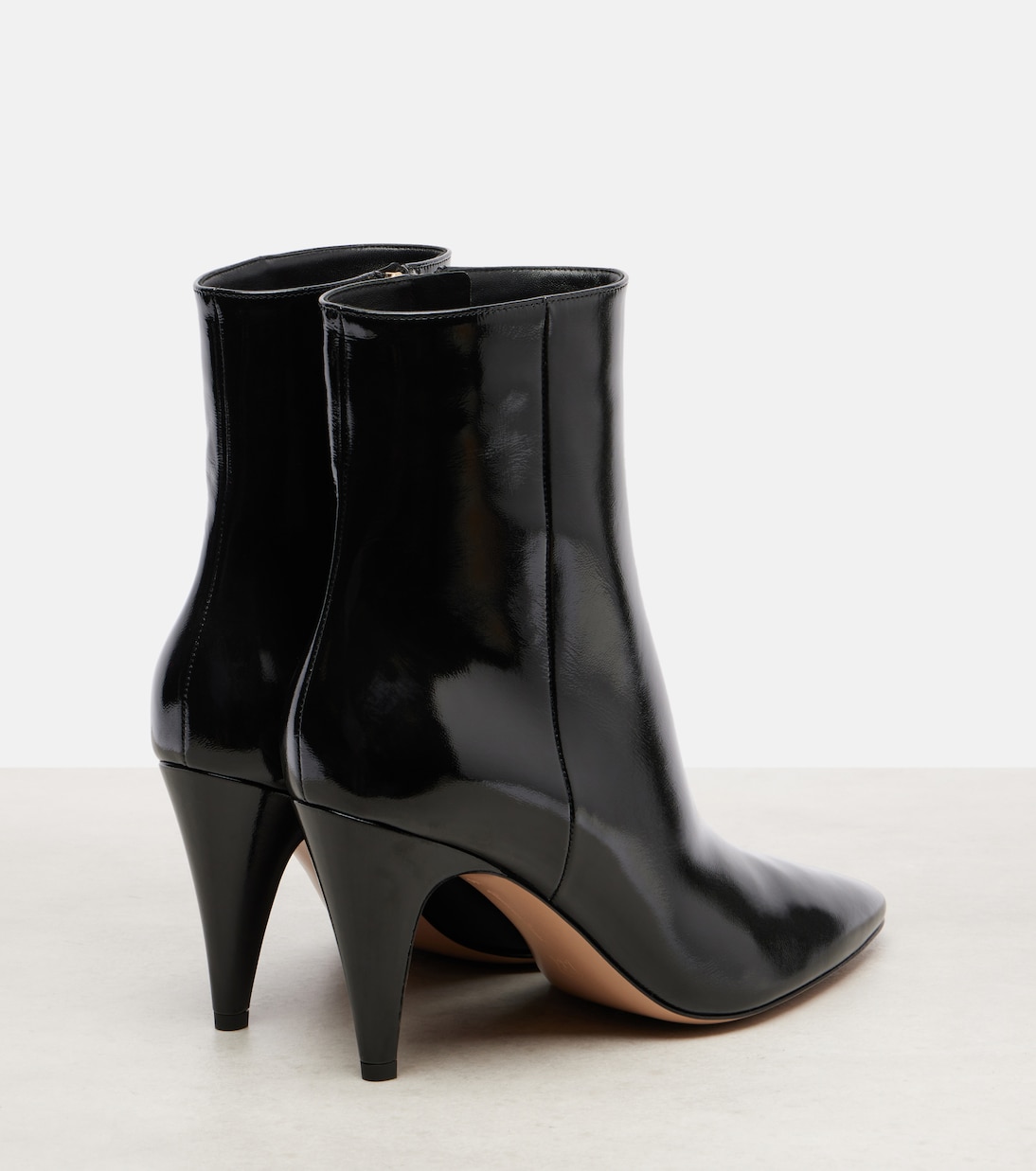Ботильоны из лакированной кожи Amelia 85 Gianvito Rossi, черный — фото 2