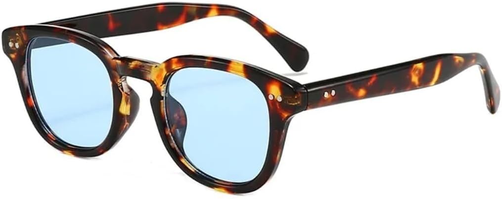 

Солнцезащитные очки с защитой от УФ-излучения UV400 | Rivet Small Blue Round | Линзы конфетных цветов для занятий спортом на открытом воздухе и вождения (зеленый чай) (леопардовый синий) PNTRBCK, Leopard Blue