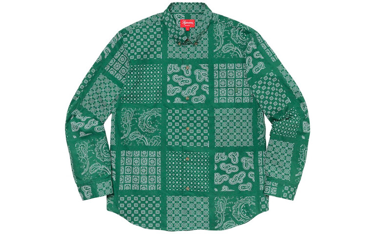 

Рубашка унисекс Supreme, зеленый