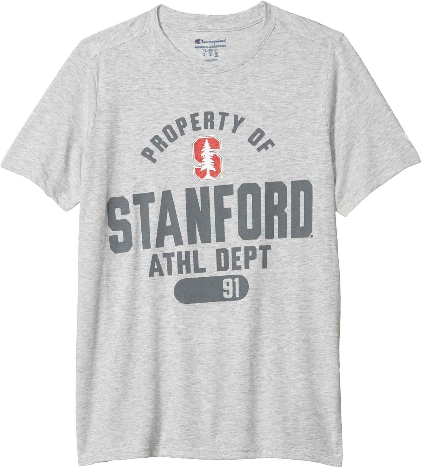 

Футболка Champion College Kids Stanford Cardinal Field Day Short Sleeve Tee, цвет Oxford Heather