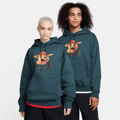 

Худи Nike SB Fleece Pullover Skate Hoodie, цвет Deep Jungle