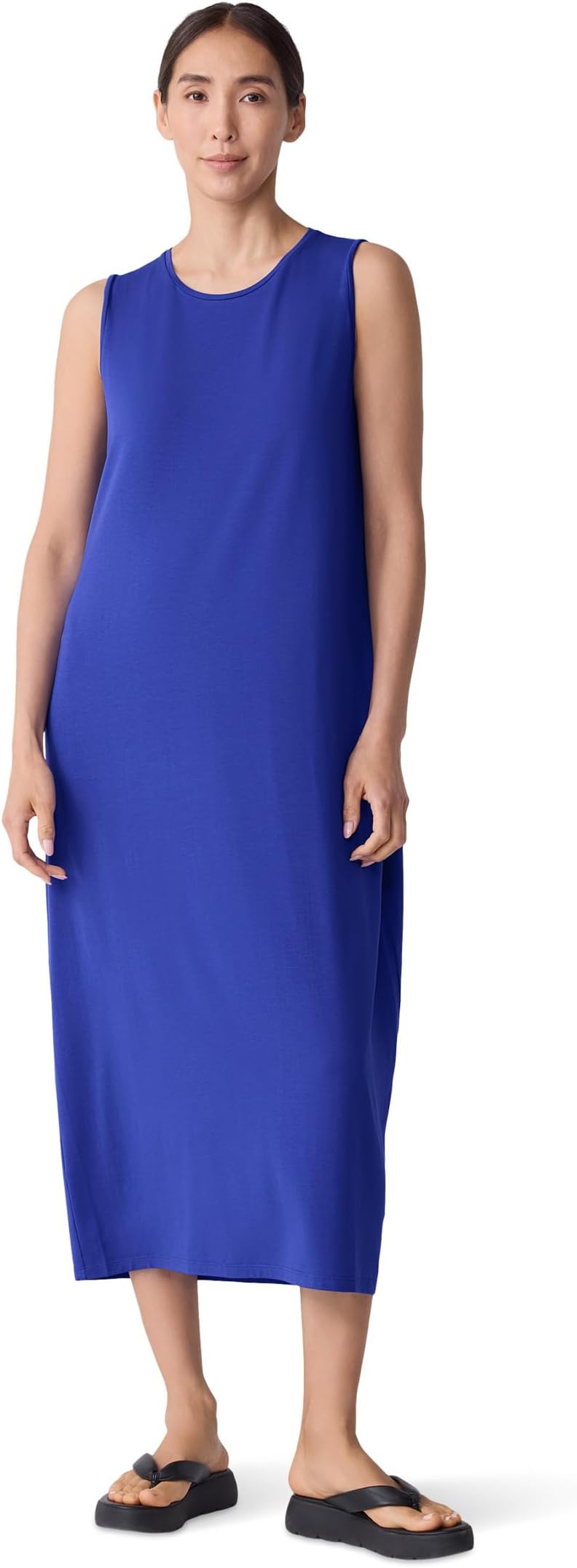 

Платье Eileen Fisher Stretch Jersey Knit Oval Dress, Royal