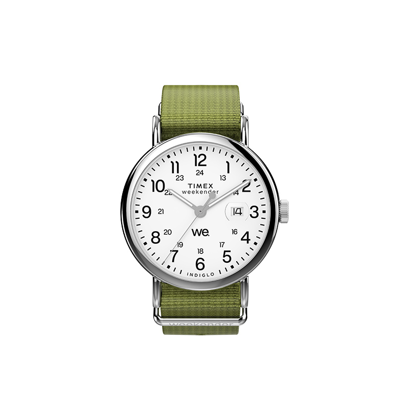

TIMEX Часы Wrist Watch Quartz Movement White Dial Unisex, Silver