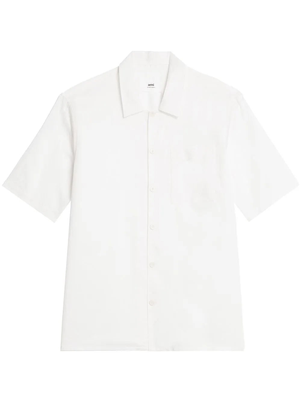 

Рубашка с короткими рукавами AMI Paris, белый