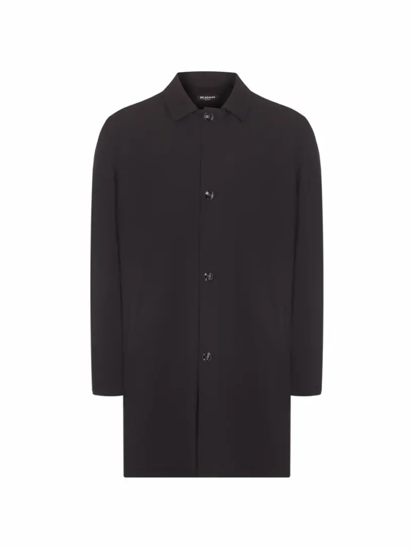 

Шерстяной плащ Kiton, черный