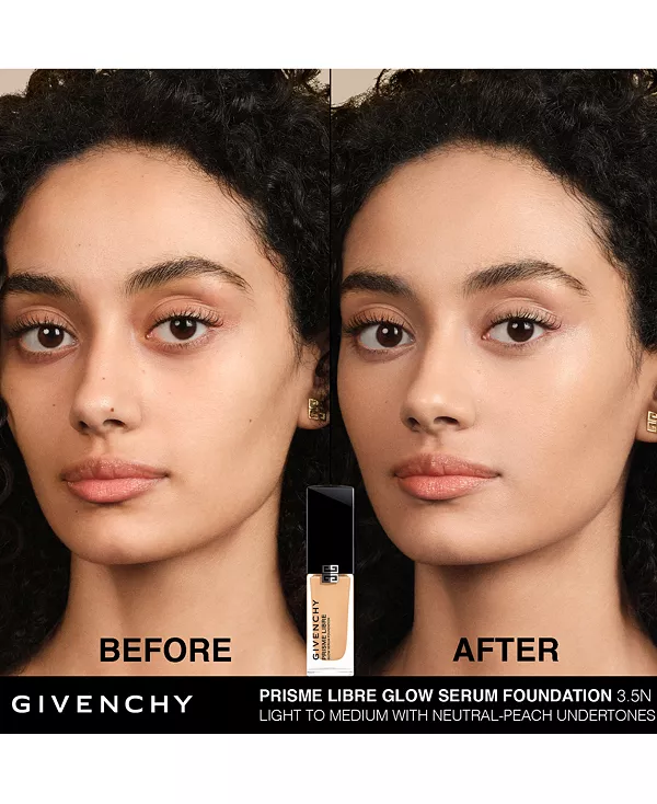 Prisme libre сыворотка для сияния, размывающая и увлажняющая основа, 1 унция. Givenchy, 3.5n light to medium with neutral-peach undertones — фото 2